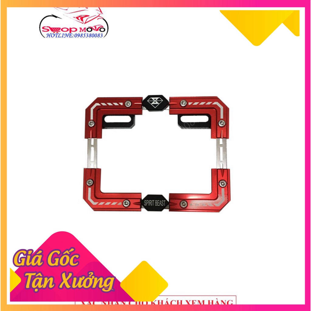 Khung biển số CNC Spirit Beast cao cấp (Ảnh Sp thật)