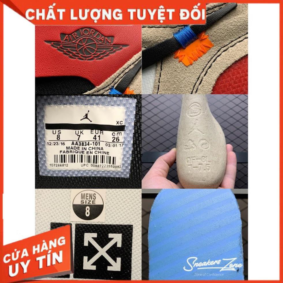(FREESHIP+HỘP+QUÀ) Giày thể thao AIR JORDAN 1 OFF WHITE Retro High Chicago đỏ trắng siêu đẹp cho nam và nữ | BigBuy360 - bigbuy360.vn