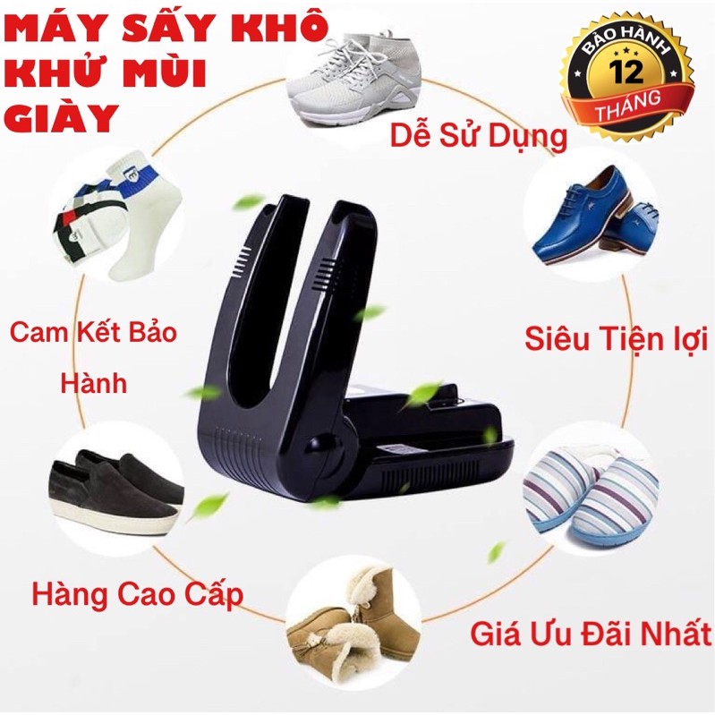 [BÁN LỖ - XẢ KHO XIN 5 SAO] Máy Sấy Giày, Máy Làm Khô Giày, Khử Mùi Hôi, Diệt Vi Khuẩn, Siêu Nhanh Khô, Tiện Dụng