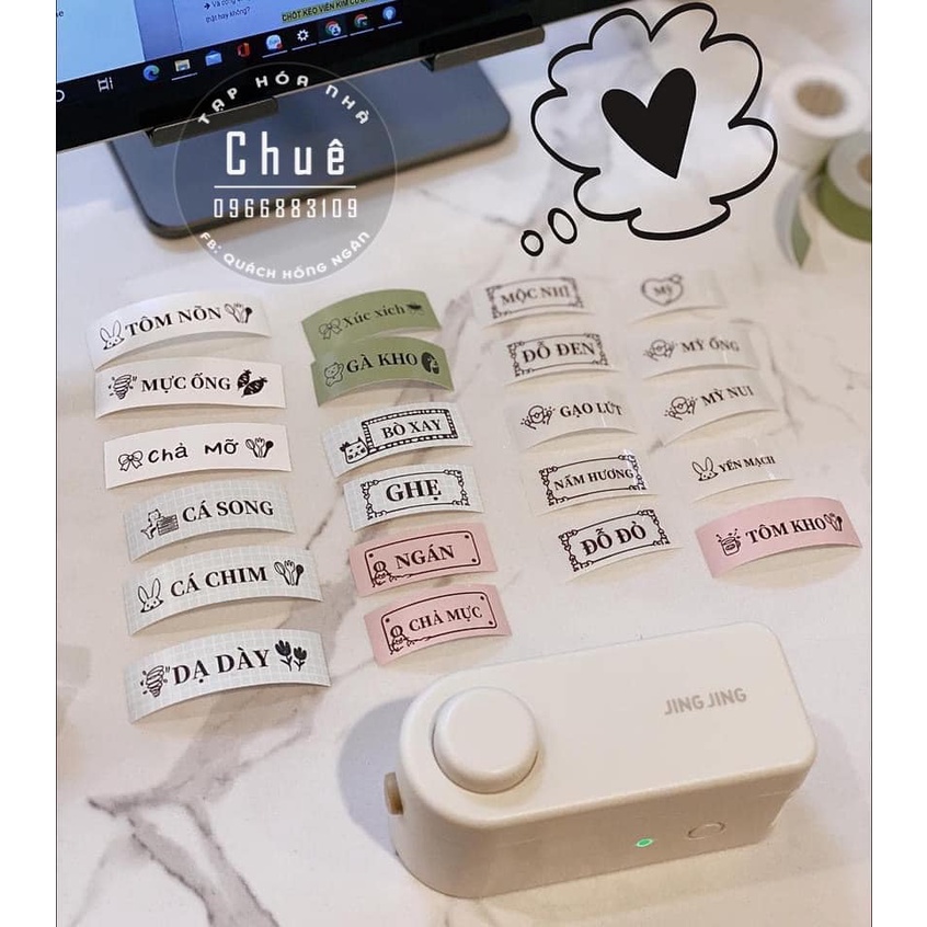 MÁY IN NHÃN TAG BLUETOOTH MINI BỎ TÚI SIÊU TIỆN DỤNG