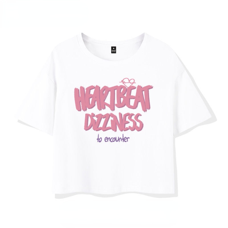 AMOI Áo Thun Croptop Tay Ngắn Thời Trang Dành Cho Nữ 2022