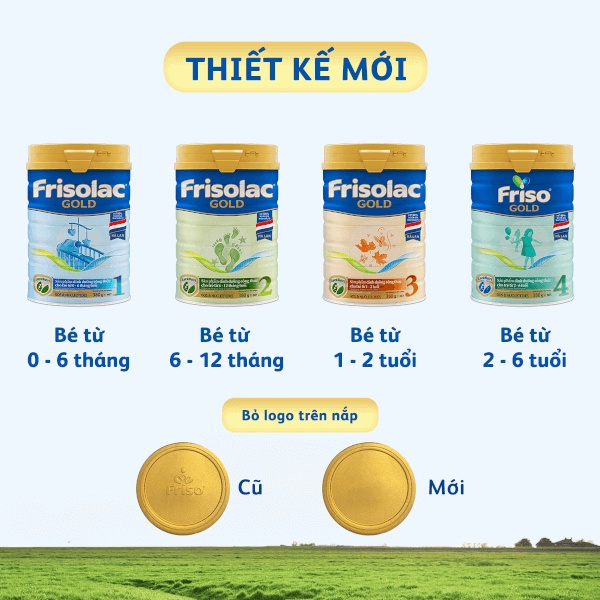 Sữa bột Frisolac Gold Số 2 900g