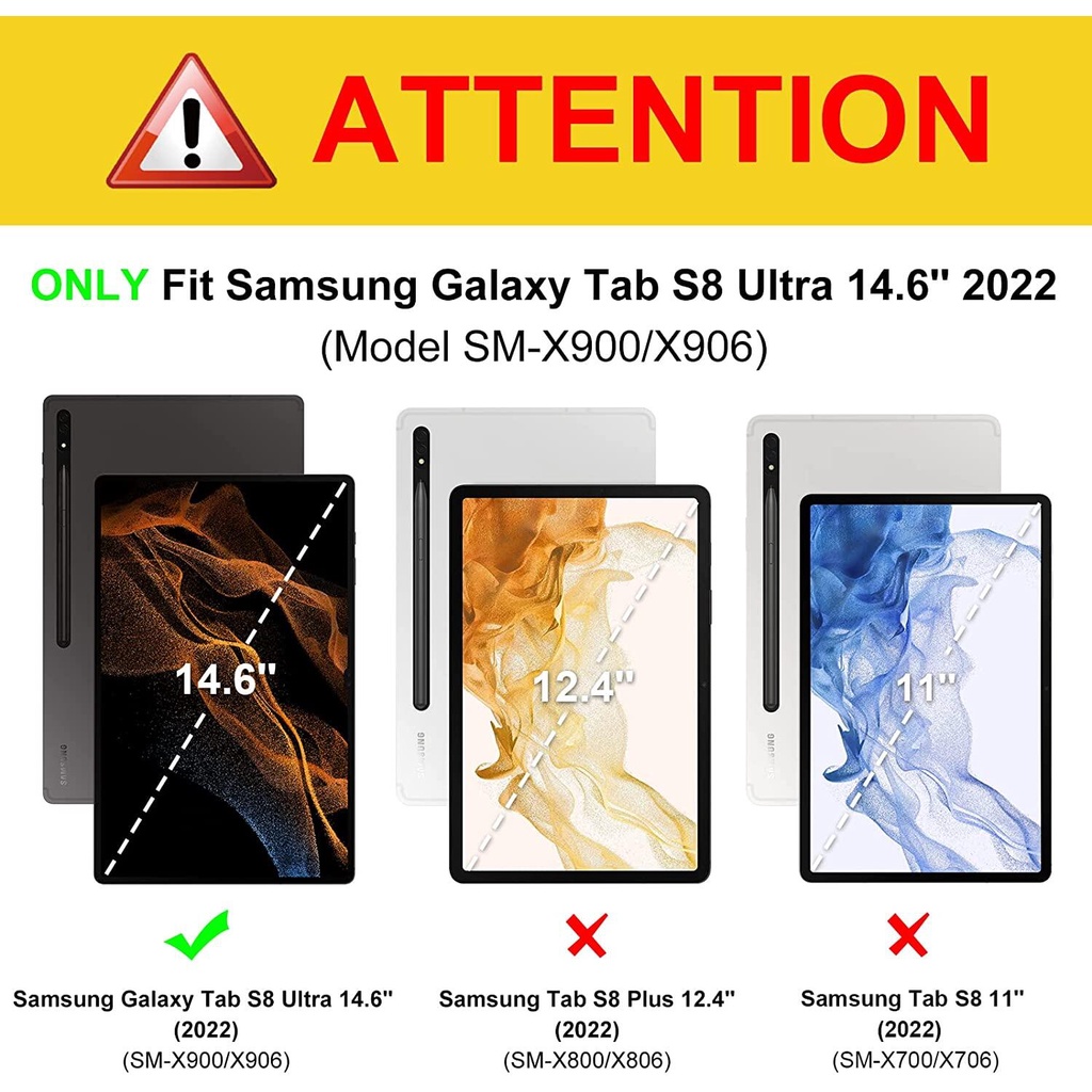 Bao Da Máy Tính Bảng Chống Sốc Có Giá Đỡ Xoay 360 Độ Cho samsung galaxy tab s9 ultra 14.6 inch 2023 tab s8 ultra 14.6 inch 2022