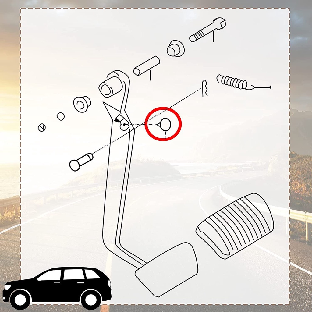 Set 10 phụ kiện thay thế công tắc phanh xe hơi màu đen chuyên dụng