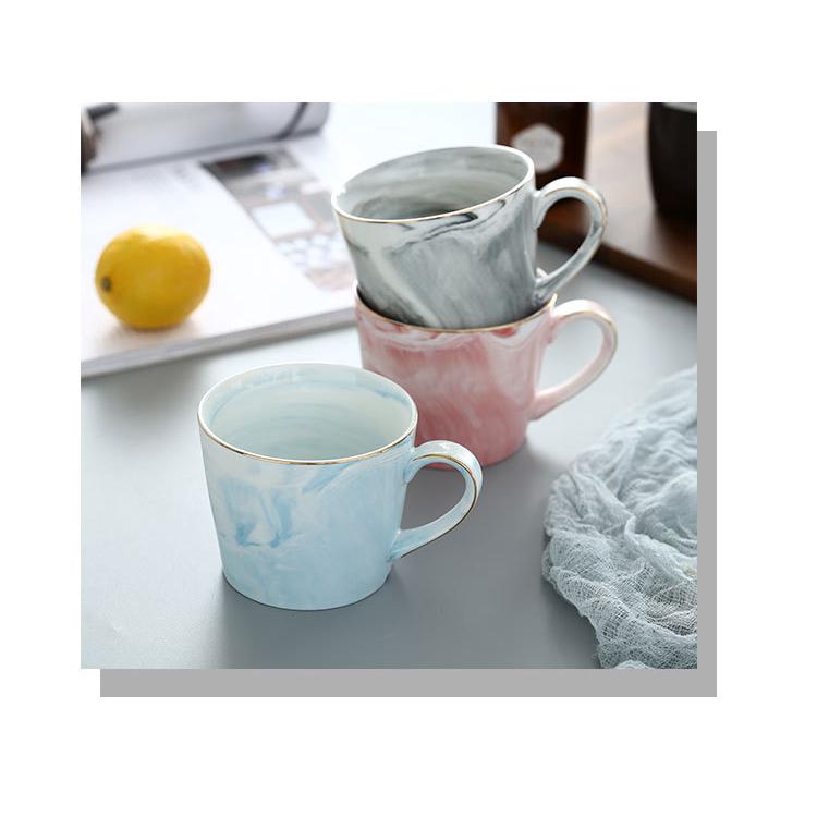 Cốc Sứ Uống Cà Phê Họa Tiết Vân Đá Cẩm Thạch
