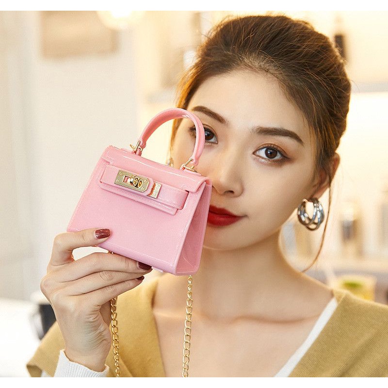 Túi Đeo Chéo Silicon Mini Nữ, Túi Bé Gái Thời Trang Trẻ Trung Dễ Thương