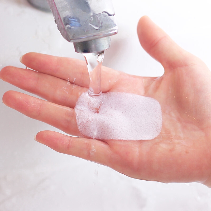 50Pcs Disposable Portable Boxed Soap Paper Travel Hand Washing Cleaning Scented Sheet