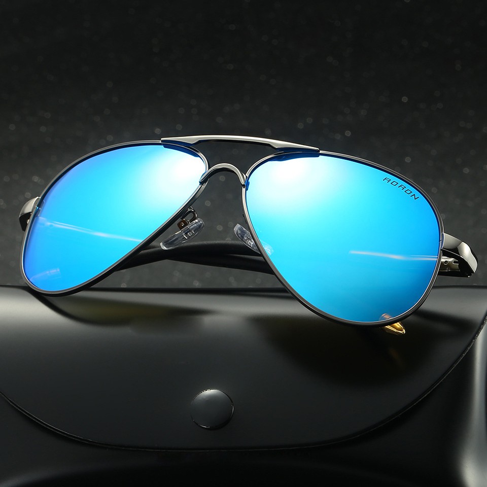 Kính mát phân cực tráng gương xanh A8503 - NVfashion | BigBuy360 - bigbuy360.vn