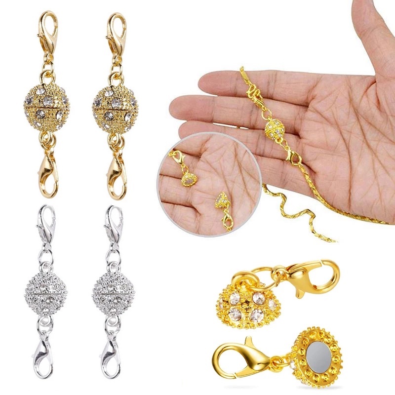 Khóa Cài Từ Tính 10Mm Dùng Để Làm Trang Sức Tiện Lợi