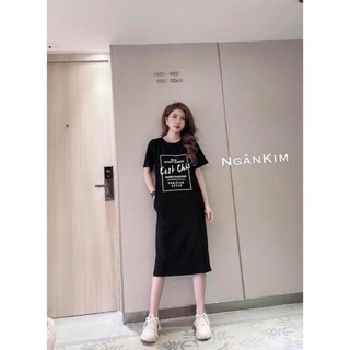 [BigSale] Váy suông CEST CHIC from rộng dáng dài