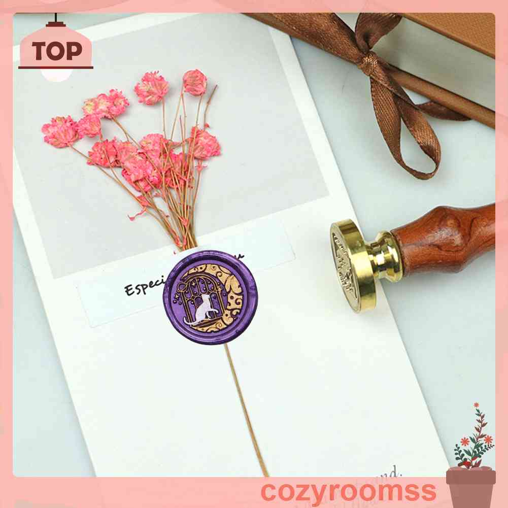 Đầu Con Dấu Sáp Tròn Hình Động Vật Phong Cách Retro Dùng Để Trang Trí Thiệp Cưới