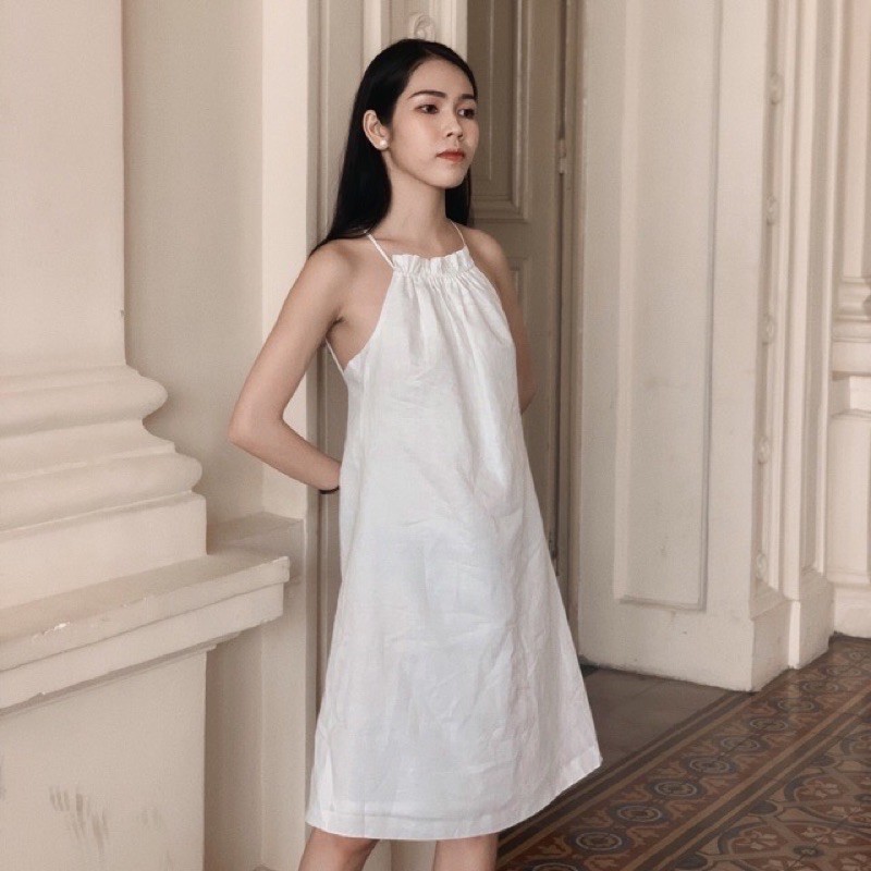 Váy yếm linen