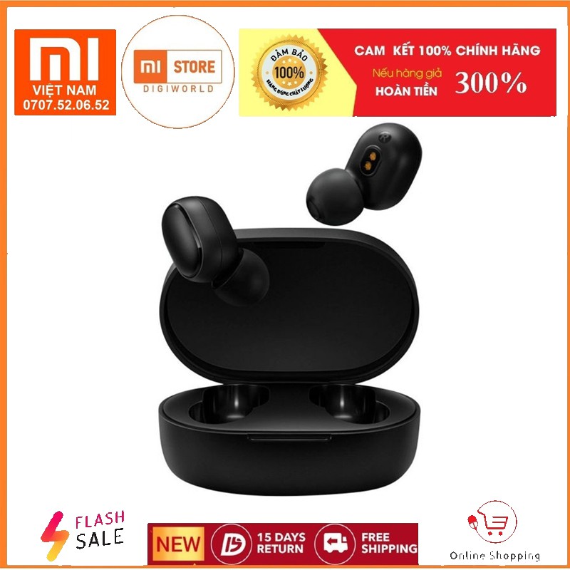 Tai nghe Bluetooh Xiaomi Mi True Wireless Earbuds Basic S Black chính hãng phân phối DGW