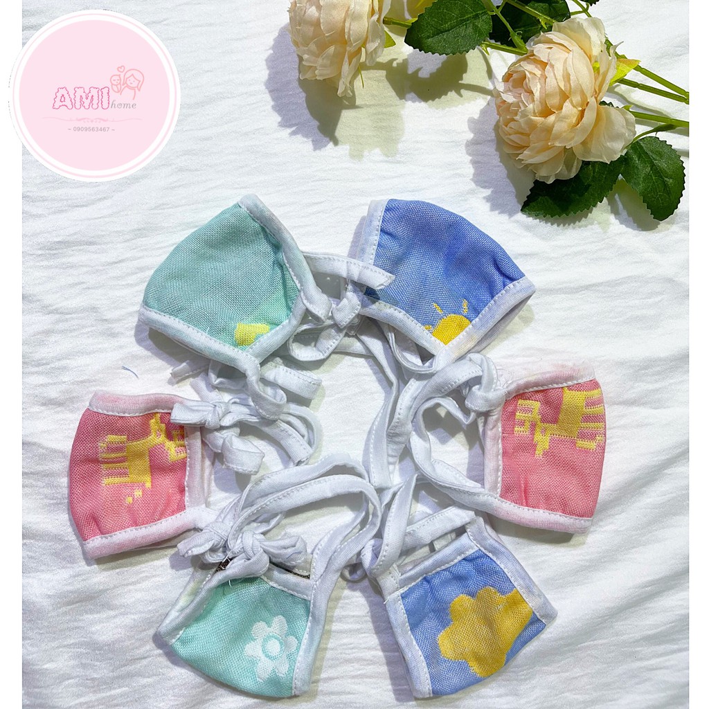 Khẩu trang xô 6 lớp tự điều chỉnh cho bé