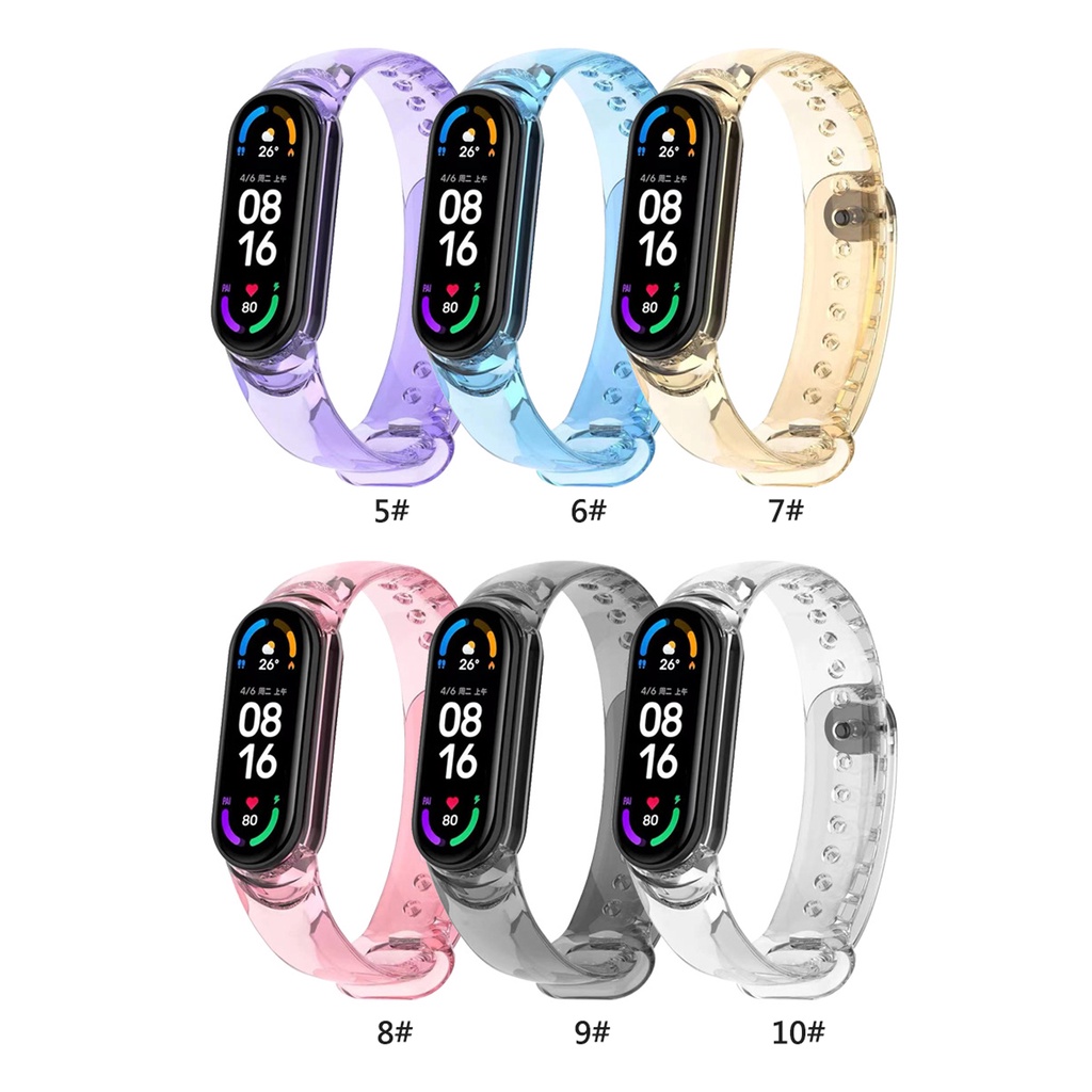 Dây Đeo Thay Thế Chất Liệu Silicon Hoạ Tiết Rằn Ri Cho Xiaomi Mi Band 3 / 4 Mi Band 5 / 6