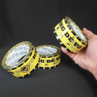 Băng Keo Hàng Dễ Vỡ (combo 3 cuộn) - Băng dính dán thùng, niêm phong hàng hóa, tránh bể vỡ hàng hóa bên trong
