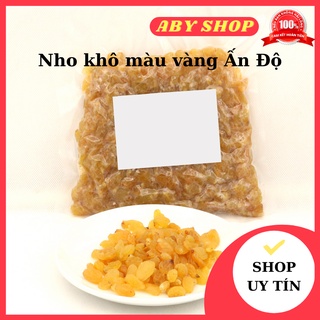 Nho khô màu vàng Ấn Độ LOẠI NGON ngo khô trái tròn, ngọt dịu