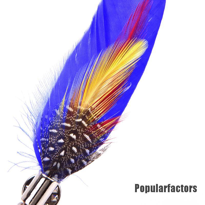 Ghim cài áo đính lông vũ thời trang tùy chọn kiểu dáng