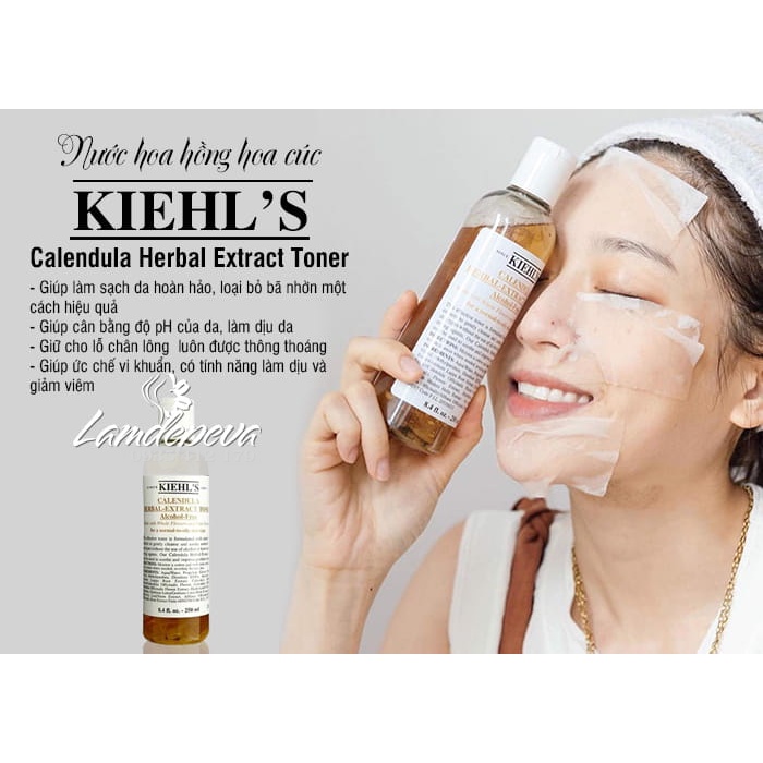 Toner Hoa Cúc Kiehl's 250ml-500ml - Sữa rửa mặt Hoa Cúc Kiehl's - Toner Kiehls Hàng Chính Hãng đủ Bill