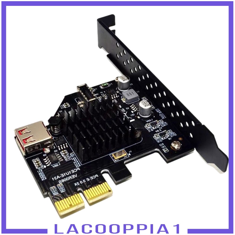 Thẻ Mở Rộng Lacooppia1 Usb3.1 10 Gbit / S Pci Express 3.0 X2 Cho Máy Tính Bàn