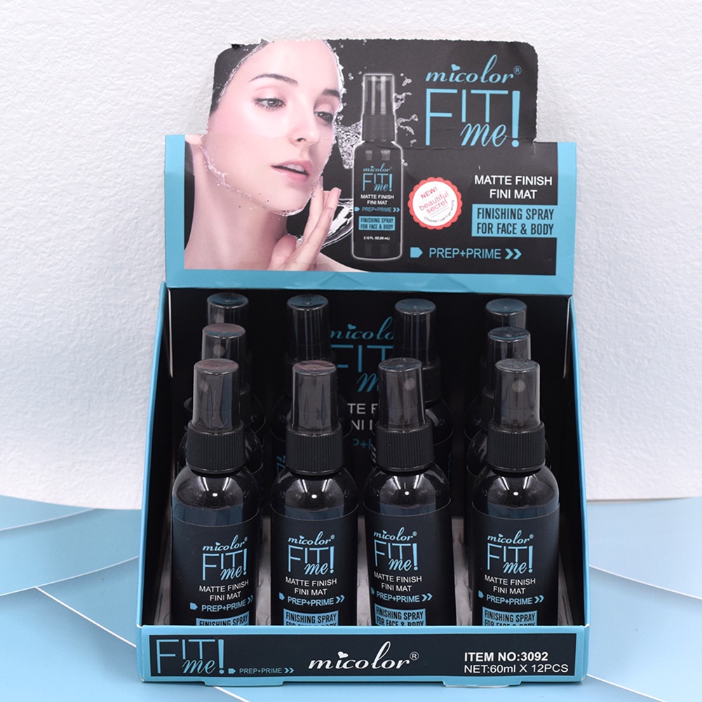 Sẵn Sàng Cổ MICOLOR Trang Điểm Trong Suốt Dưỡng Ẩm 1 Xịt Nước Không Cất Cánh Trang Điểm Đen 60ML Cá Tuyết