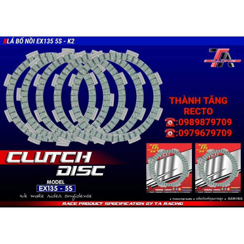 BỐ NỒI TA RACING WINNER/SONIC 150/EXCITER 135 5 SỐ/EXCITER 150/RAIDER FI/SATRIA FI/SIRIUS XĂNG CƠ/SIRIUS FI/DREAM/WAVE