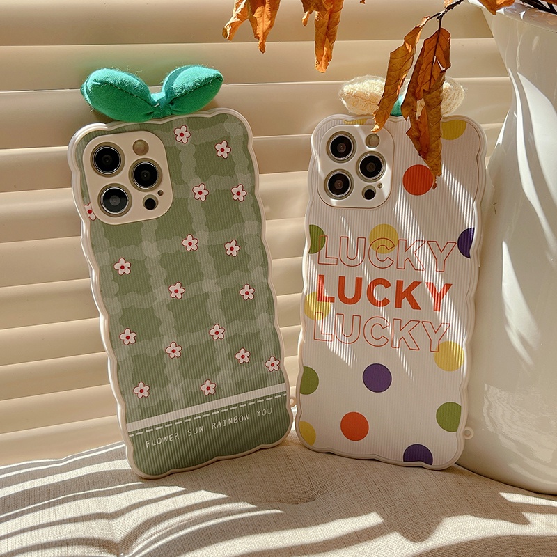 Ốp điện thoại đính nơ in họa tiết cho iPhone 13Pro Max 13Pro 13 12ProMax 12Pro 12 11 Pro Max IX Xs Max XR 7 8 Plus | BigBuy360 - bigbuy360.vn