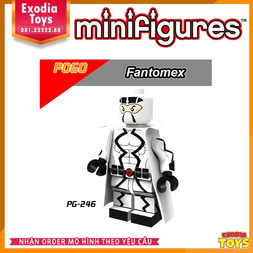 Xếp hình minifigure nhân vật siêu anh hùng vũ trụ Marvel/DC Comics - Đồ Chơi Lắp Ghép Sáng Tạo - POGO PG8063