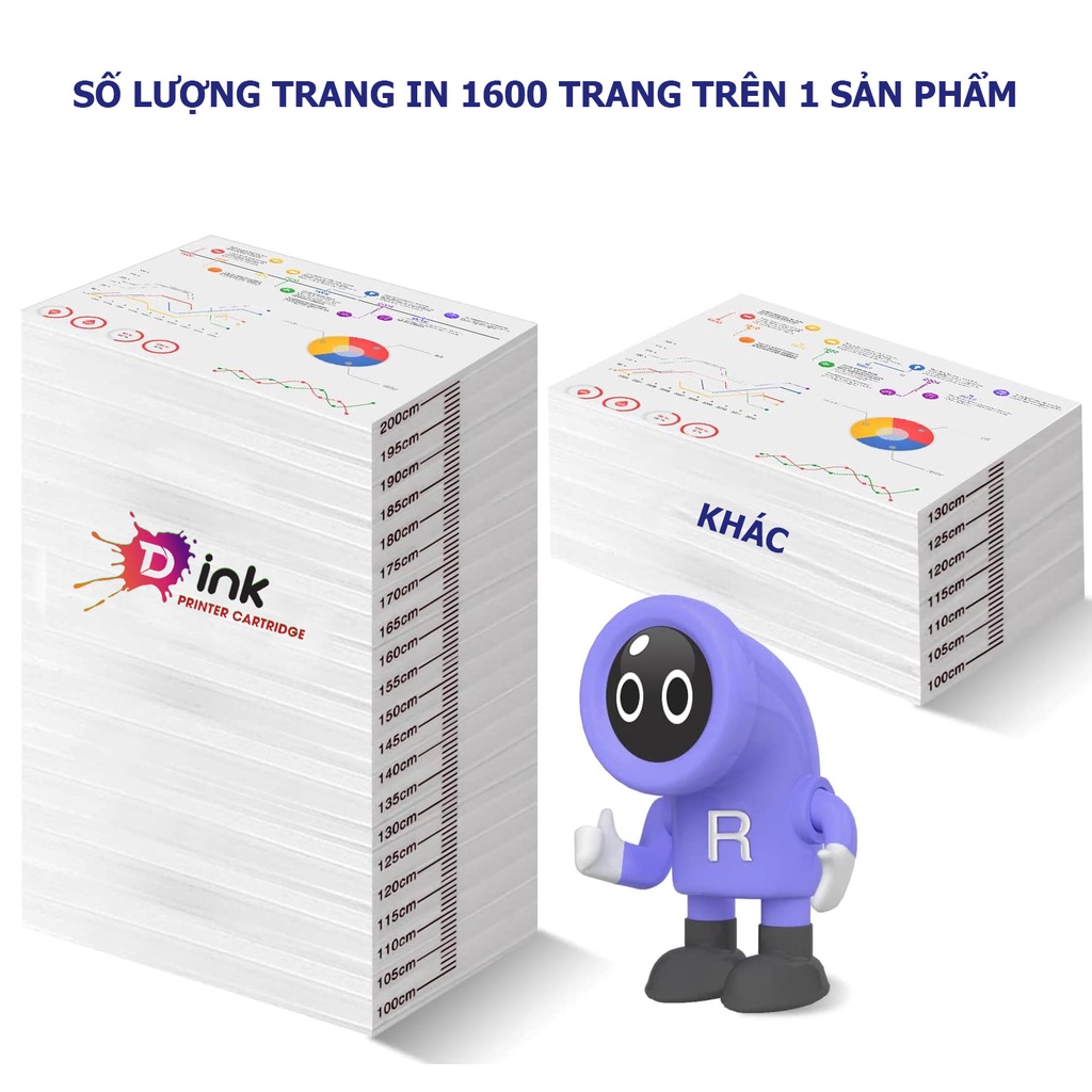 Hộp mực máy in 17A dùng cho máy in HP LaserJet M102a, M102w, M130a, M130fn, M130fw, M130nw in đậm hàng nhập khẩu CF217A