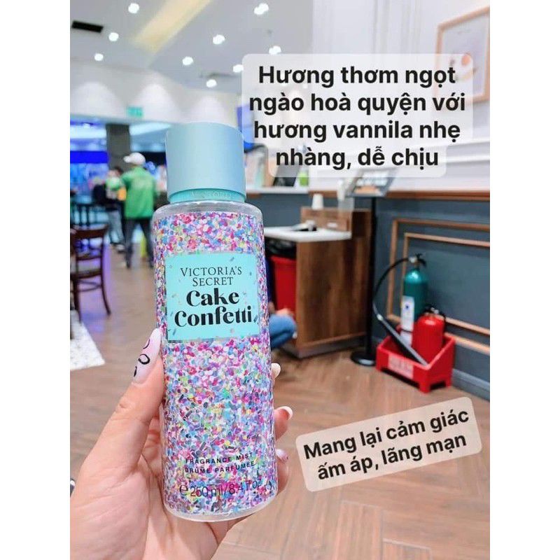 Xịt thơm toàn thân Victoria's Secret body mist mẫu mới đủ mùi