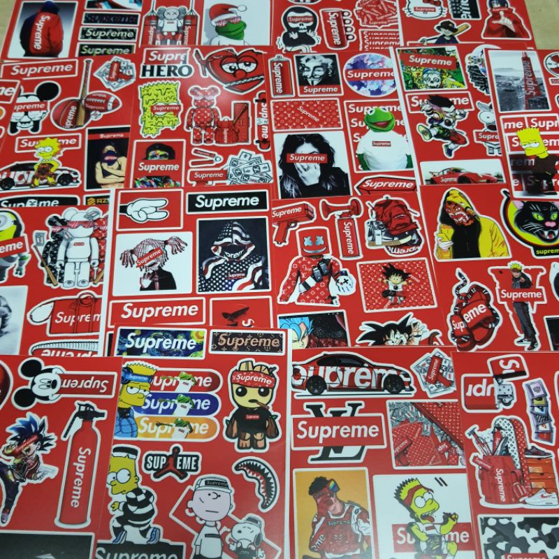 Hình dán sticker decor trang trí mũ bảo hiểm,vali,laptop,xe gắn máy
