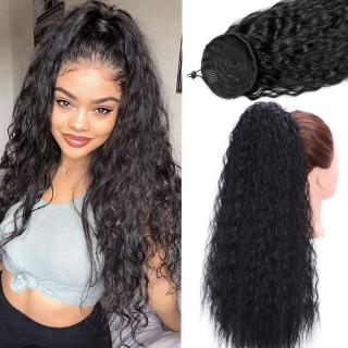 Tóc Giả Đuôi Ngựa Dài Xoăn Bằng Sợi Tổng Hợp Kèm Kẹp Tóc Đuôi Ngựa