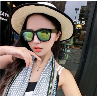 Kính Râm Hàn Quốc li yifeng Tròng Phản Quang Màu Đen Cho Nam Và Nữ