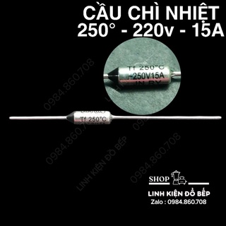Cầu chì nồi cơm điện - trở nồi cơm 250° 220v -15a linh kiện phụ kiện phụ tùng chính hãng