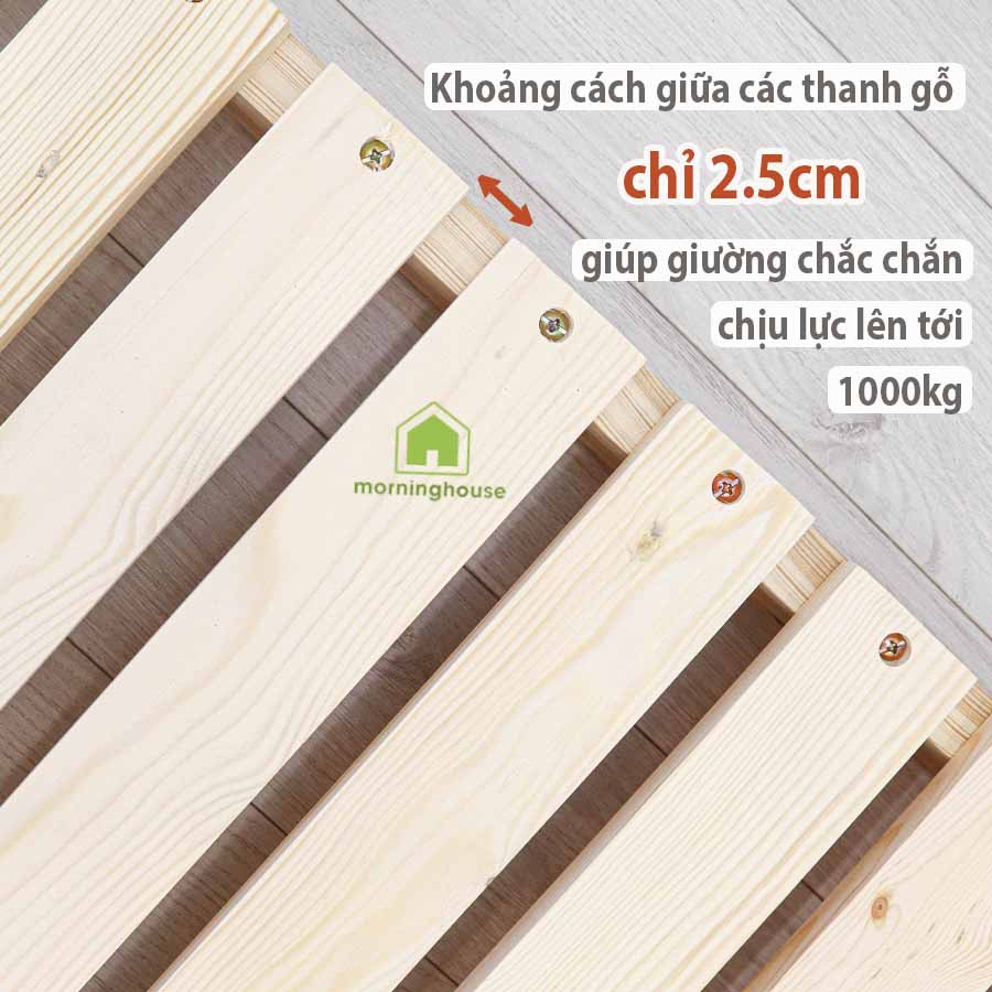 [Mã LIFEBKA5 giảm 10% tối đa 1 Triệu đơn 500k] Giường Pallet Gỗ - Giường Pallet Gấp Gọn Morning House