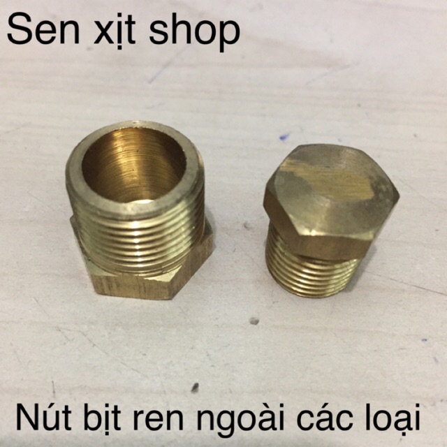 Nút Bịt Ren Ngoài Đồng 9.6,13,17,21,27 Dày - Sen Xịt shop