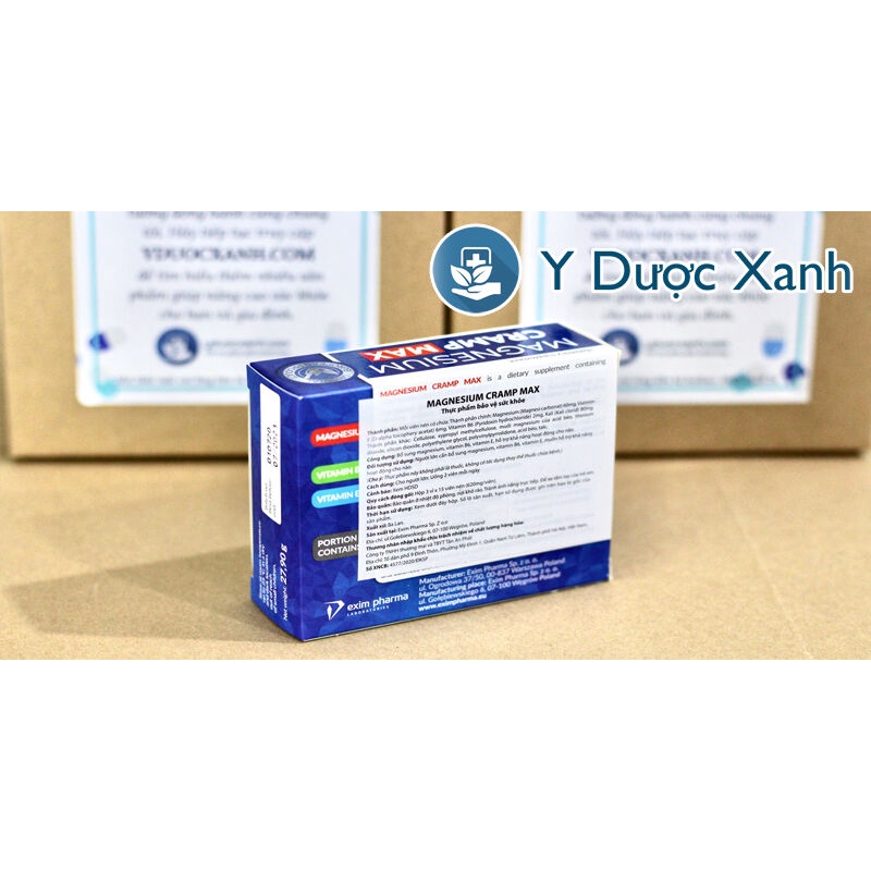 Mua  MAGNESIUM CRAMP MAX, 45 viên, Viên uống ngăn chuột rút - Y Dược Xanh