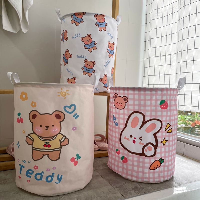 Giỏ vải đựng quần áo bẩn/đồ chơi cỡ lớn có thể gấp gọn