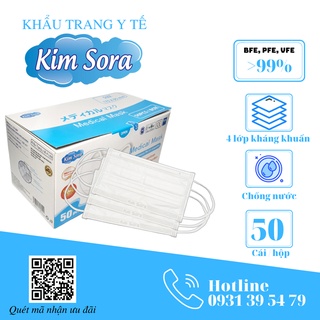 Khẩu trang y tế 4 lớp Kim Sora