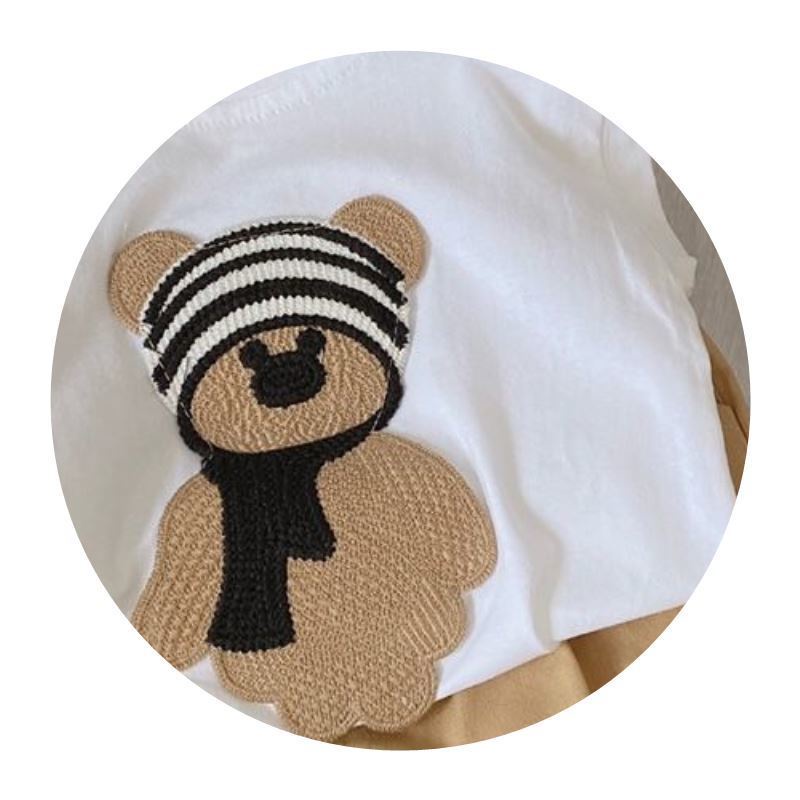 Bộ Áo Thun Cotton + Quần Đùi Hoạt Hình Dành Cho Bé Trai