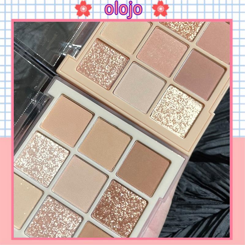 ⚜️Phấn Mắt DIKALU 9 Ô Với Các Tone Màu SIÊU HOT - Bảng Phấn Mắt Có Nhũ Lấp Lánh, Phấn Mắt Nội Địa Trung