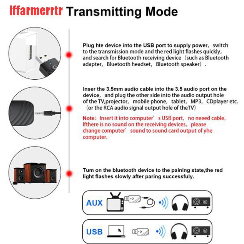 Bộ Chuyển Đổi Âm Thanh Không Dây Bluetooth 5.0 3 Trong 1 Cho Tv