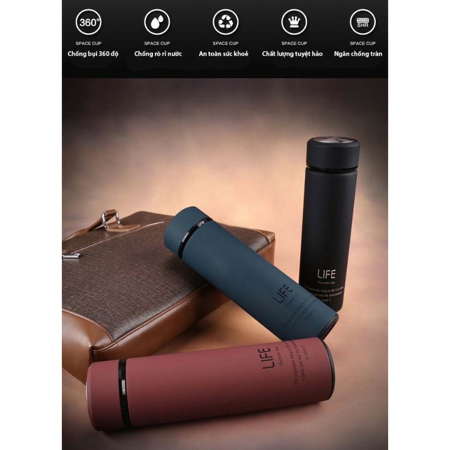 Bình giữ nhiệt chất lượng cao ruột inox LIFE 500ml