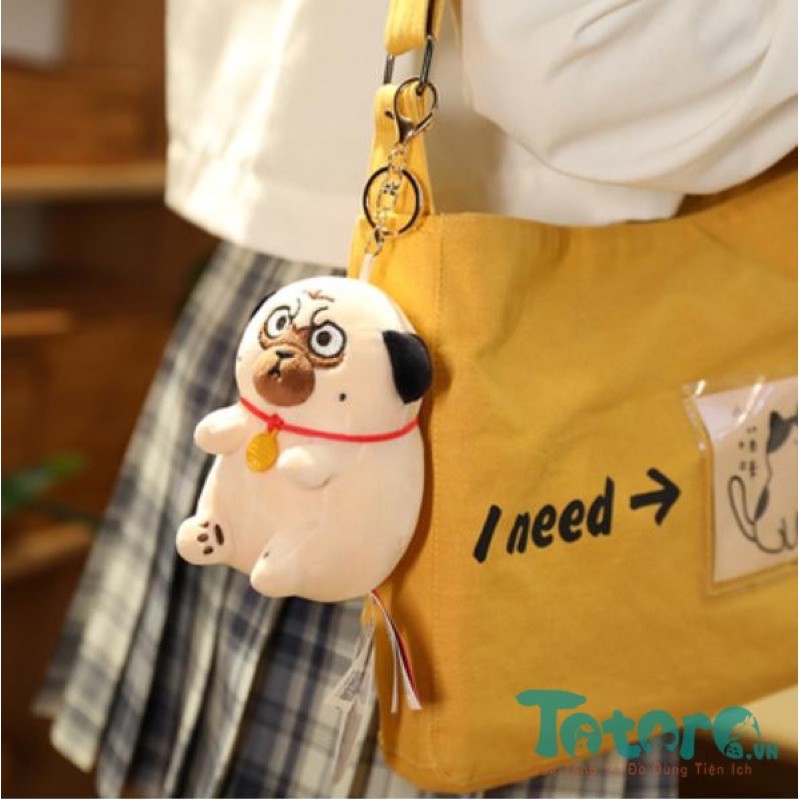 MÓC KHÓA BÔNG LỚN MÈO HOÀNG THƯỢNG NGỒI