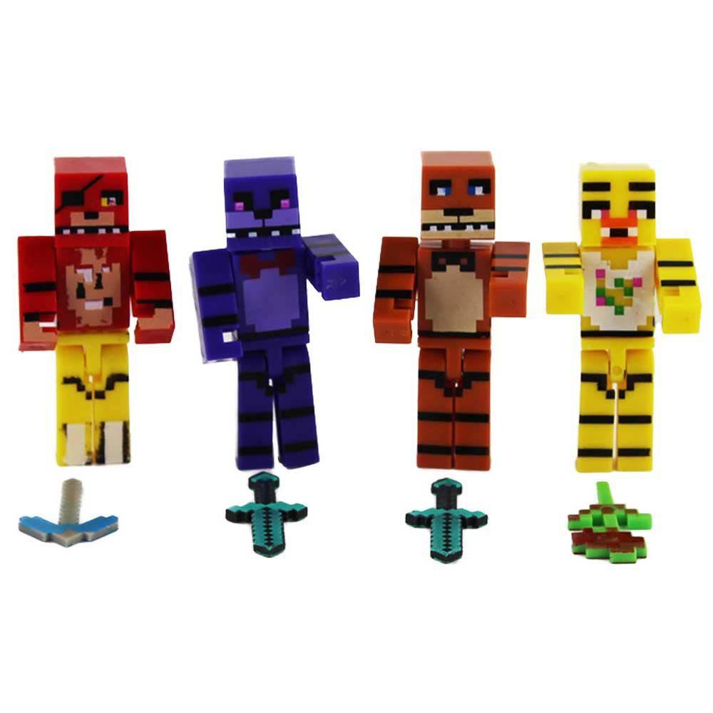 DARNELL Set 4 Mô Hình Đồ Chơi Nhân Vật Trong Five Nights at Freddy 'S