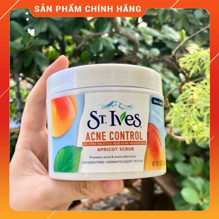 Kem Tẩy Da Chết St. Ives Acne Control Apricot Scrub body