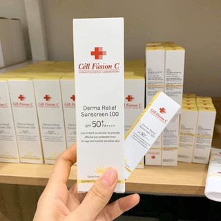 Kem Chống Nắng Cell Fusion C Derma Relief Sunscreen 100 SPF50+/PA++++ , nội địa Hàn