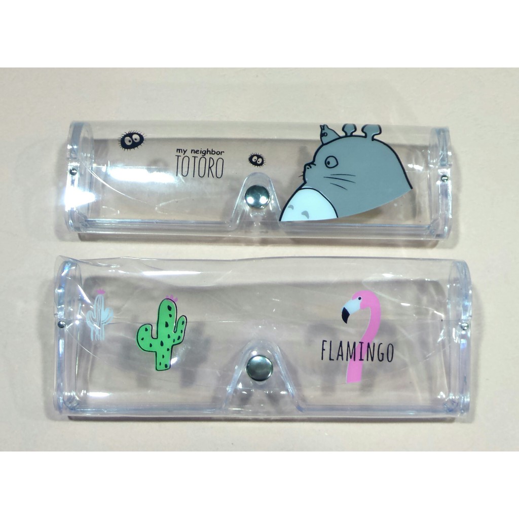 hộp kính mắt kute hộp kính mắt dễ thương hộp kính hồng hạc xương rồng totoro