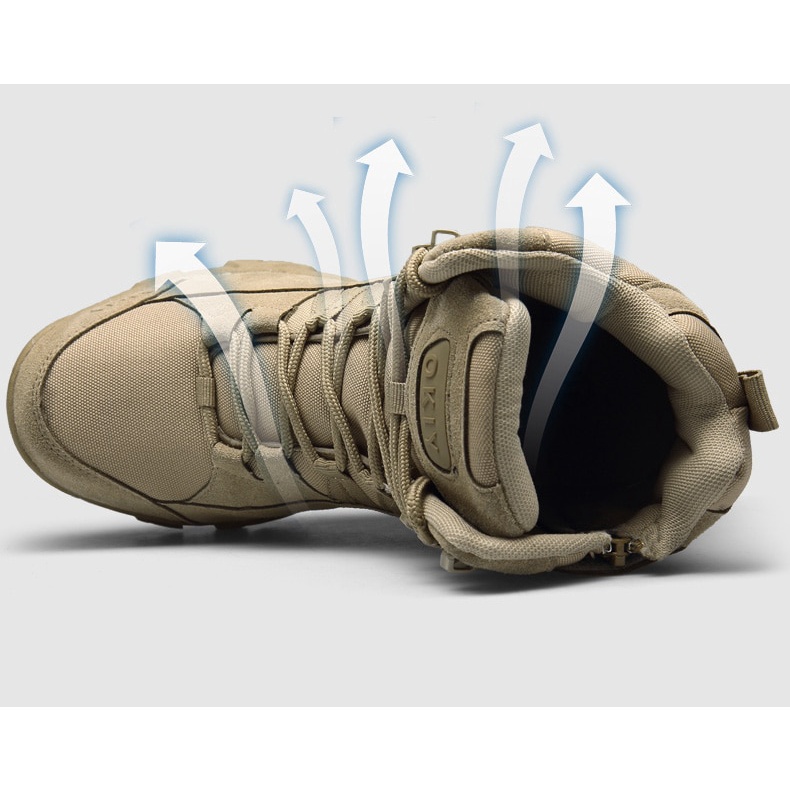 Giày Bốt Quân Đội Chống Nước Cho Nam