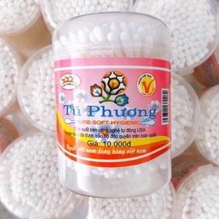 Tăm bông cho trẻ Tăm bông sơ sinh Mẫu hộp tròn